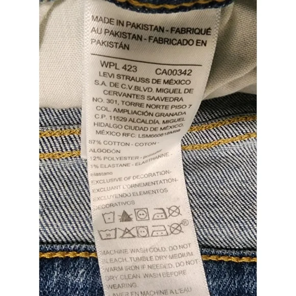 Levis signature heritage high rise straight jeans NEW NWT size 16 womens - Picture 5 of 5